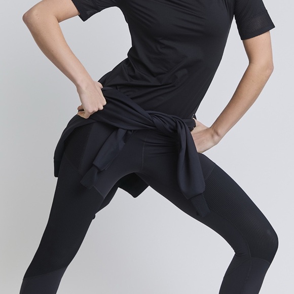 NWT [RectoVerso] Rebel Black High-Waisted Activewear Leggings Women's Sz Large - Picture 7 of 12